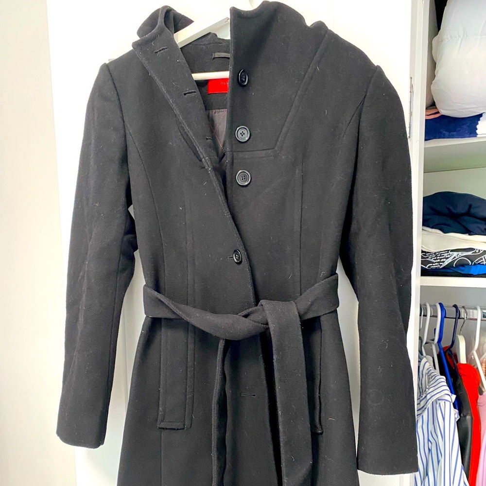 Black Hugo Boss Coat, Size 2